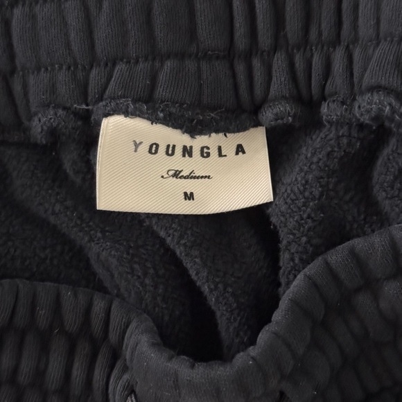 YoungLA Joggers Sweatpants Mens Medium Black Young Ambitious Club Graphic 722 - Picture 7 of 7